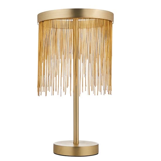 Zelma LED Table Lamp In Satin Brass And Gold_4
