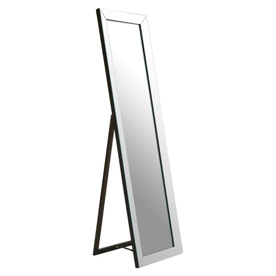 Zelman Floor Standing Cheval Mirror In Silver Frame_1