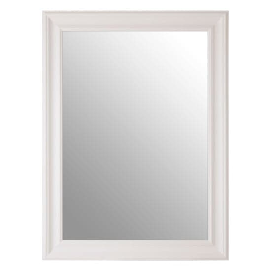 Zelman Wall Bedroom Mirror In Chic White Frame_2
