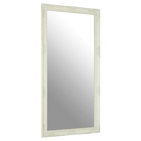 Zelman Wall Bedroom Mirror In White And Brushed Gold Frame_1