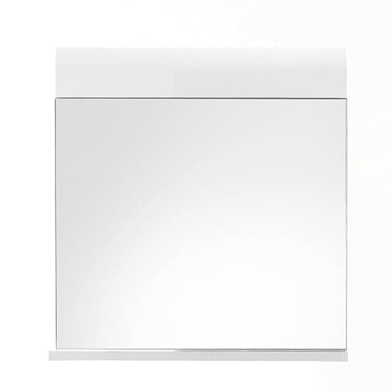 Zenith Bathroom Wall Mirror In White With Gloss Fronts_2