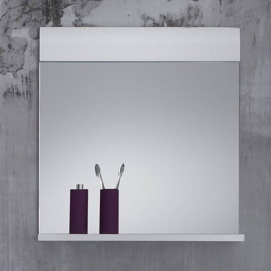 Zenith Bathroom Wall Mirror In White With Gloss Fronts_1