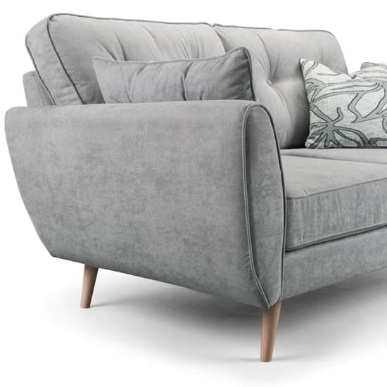 Zincate Fabric 2 Seater Sofa In Grey_3
