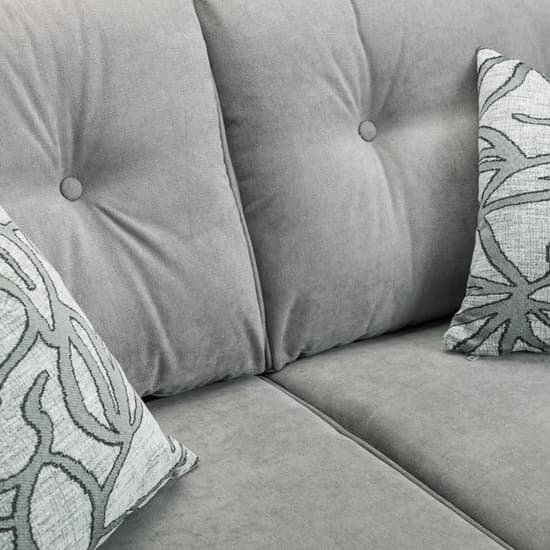 Zincate Fabric 2 Seater Sofa In Grey_4
