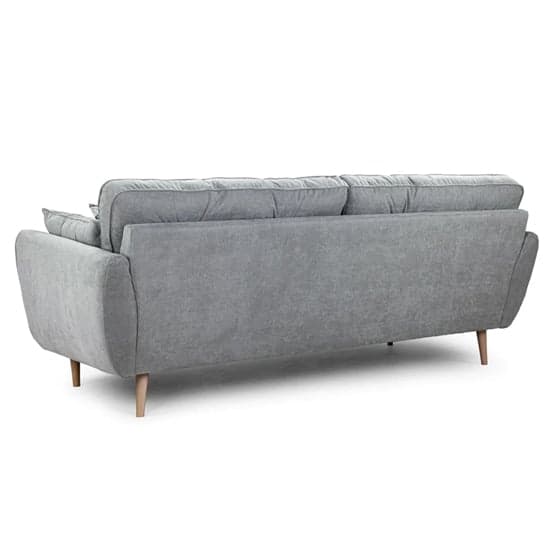Zincate Fabric 3 Seater Sofa In Grey_2
