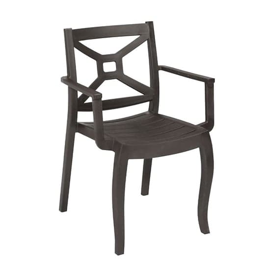 Zion Polypropylene Arm Chair In Anthracite_1