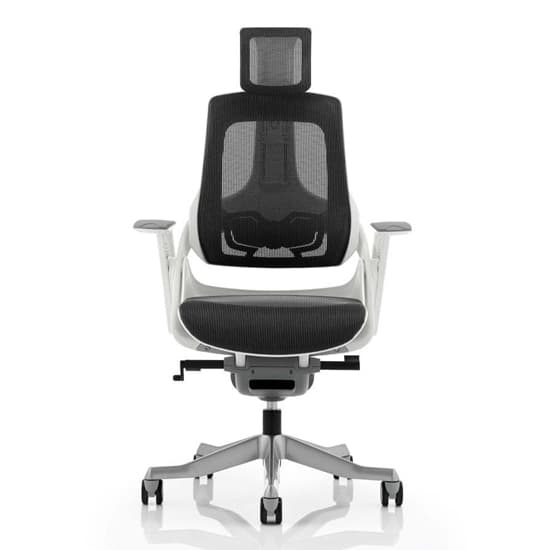 Zure Executive Office Chair In Charcoal With Arms_3