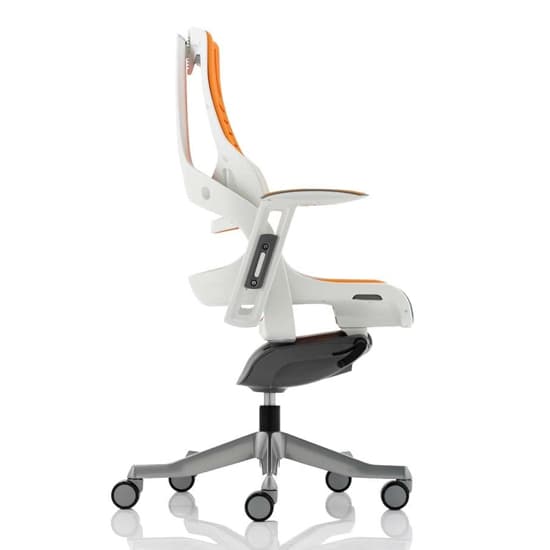 Zure Executive Office Chair In Gel Orange With Arms_3