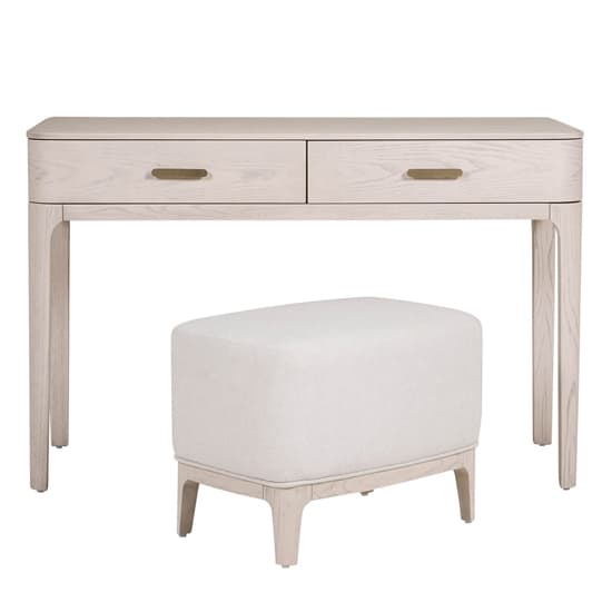 Zurich Wooden Dressing Table With 2 Drawers In Parisian Cream_6