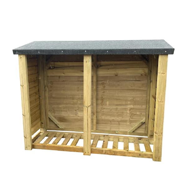 Blackfriars Wooden Garden Log Store In Natural