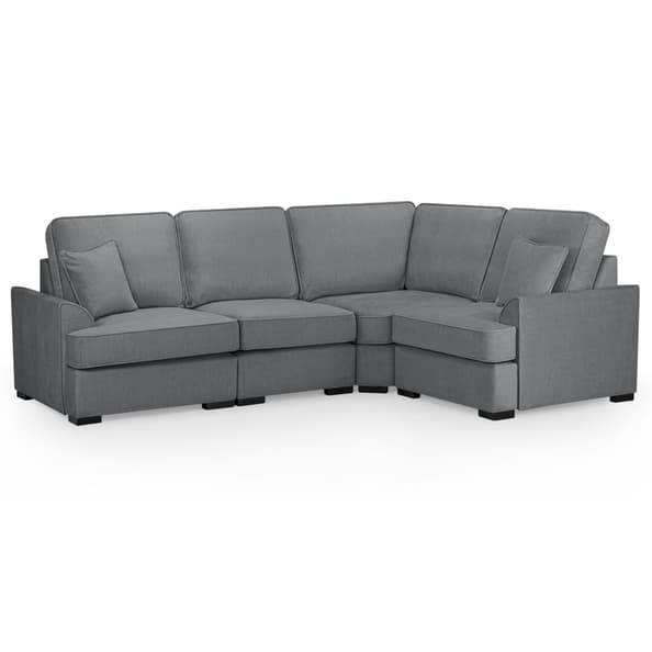 Frisco Fabric Right Hand Corner Sofa In Grey