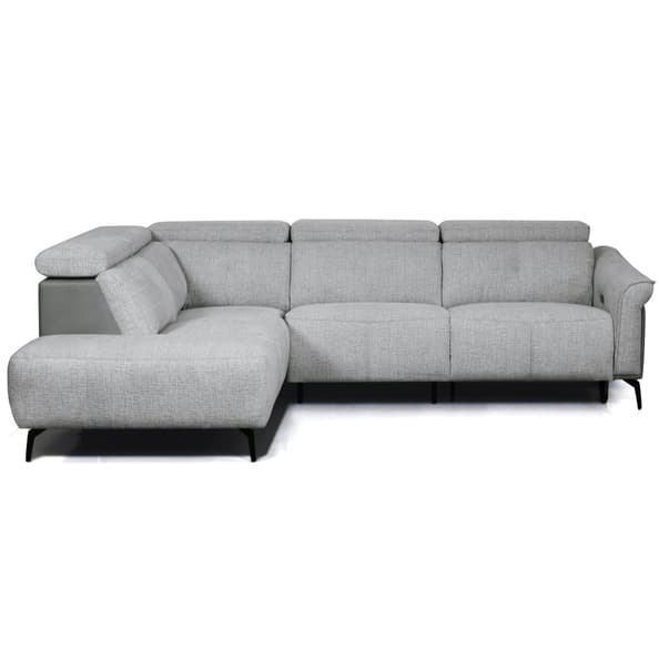 Thorndale Fabric Left Handed Corner Sofa Suite In Dark Grey
