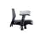 Blaze Home Office Chair In Black With Chrome Base And Wheels_2