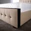 Paulina Bed In Linoso Sand With Dark Wooden Feet_2