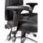 Harper Home Office Chair In Black Faux Leather With Steel Base_2