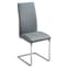 Ronn Grey Faux Leather Dining Chairs With Chrome Legs In Pair_2