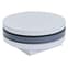 Triplo Round High Gloss Rotating Coffee Table In White And Grey Furniture in Fashion
