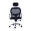 Acona Fabric Rolling Home And Office Chair With Arms In Black_5