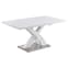 Axara Small Extending White Dining Table 6 Gia Grey Chairs_2