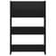 Benicia Wall Wooden Shoe With 6 Shelves In Black Furniture in