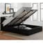 Berlins Faux Leather Ottoman King Size Bed In Black Furniture in Fashion