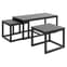 Cocoa Wooden Set Of 3 Coffee Tables In Black_4