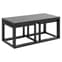 Cocoa Wooden Set Of 3 Coffee Tables In Black_5