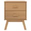 Dawlish Wooden Bedside Cabinet With 2 Drawers In Brown_4