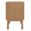Dawlish Wooden Bedside Cabinet With 2 Drawers In Brown_5
