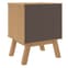 Dawlish Wooden Bedside Cabinet With 2 Drawers In Brown_6