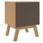 Dawlish Wooden Bedside Cabinet With 2 Drawers In Grey And Brown_6