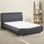 Dorado Faux Leather Super King Size Bed In Black_2