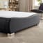 Dorado Faux Leather Super King Size Bed In Black_4