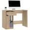 Dunstable Wooden Laptop Desk 1 Door 1 Drawer In Sonoma Oak_2
