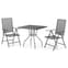 Elon Small Square Steel 3 Piece Garden Dining Set In Anthracite_2