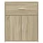 Exeter Wooden Sideboard With 2 Doors 1 Drawers In Sonoma Oak_3