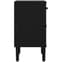 Fenland Wooden Bedside Cabinet With 1 Door 1 Drawer In Black_6