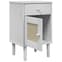 Fenland Wooden Bedside Cabinet With 1 Door 1 Drawer In White_5