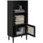 Fenland Wooden Bookcase With 2 Shelves In Black_2