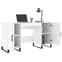 Fenland High Gloss Laptop Desk With 2 Doors In White_3