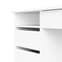 Frosk Wooden Computer Desk With 4 Handle Free Drawers In White_5