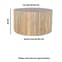 Hailey Carved Mango Wood Coffee Table Round In Natural Oak_3