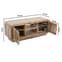 Hailey Carved Mango Wood TV Stand With 2 Doors In Natural Oak_6