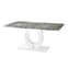 Halo High Gloss Dining Table In Melange Marble Effect_5