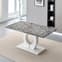 Halo High Gloss Dining Table In Melange Marble Effect_3