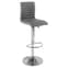 Halo Magnesia Marble Effect Bar Table 4 Ripple Grey Stools_4