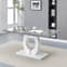 Halo Melange Marble Effect Dining Table 6 Petra Grey White Chairs_3