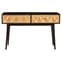 Horna Wooden Console Table With 2 Doors In Brown And Gold_3