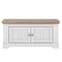 Iloilo Wooden Hallway Storage Bench In Nelson Oak And Snowy Oak