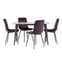 Inbar 130cm Marble Dining Table In Rebecca Grey With Black Legs_5